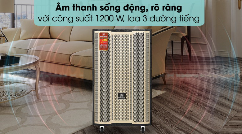 Loa kéo karaoke Nanomax S-3000 1200W