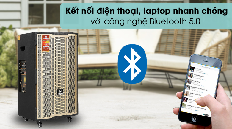 Loa kéo karaoke Nanomax S-3000 1200W