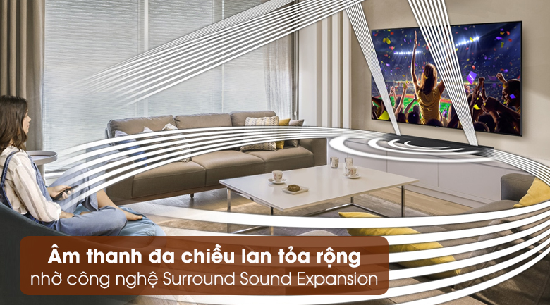 Loa thanh Samsung HW-A550 - Âm thanh đa chiều lan tỏa rộng với công nghệ Surround Sound Expansion