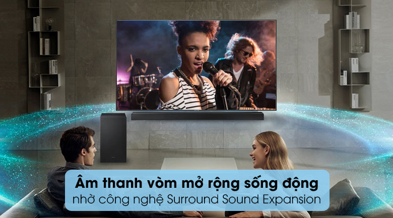 Loa thanh Samsung HW-A650 - Đắm chìm trong âm thanh vòm mở rộng sống động qua công nghệ Surround Sound Expansion