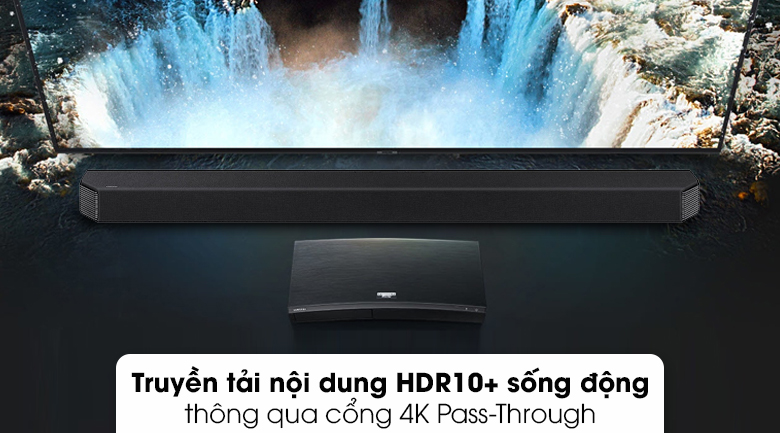 Loa thanh Samsung HW-Q950 - Truyền tải nội dung HDR10+ sinh động thông qua cổng 4K Pass-Through