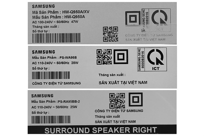Bộ loa thanh Samsung HW-Q950A 616W Màu Đen