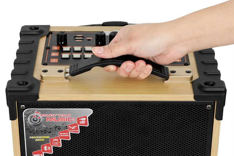 Loa kéo karaoke Mobell MK-2120C 30W Màu Đen - nâu