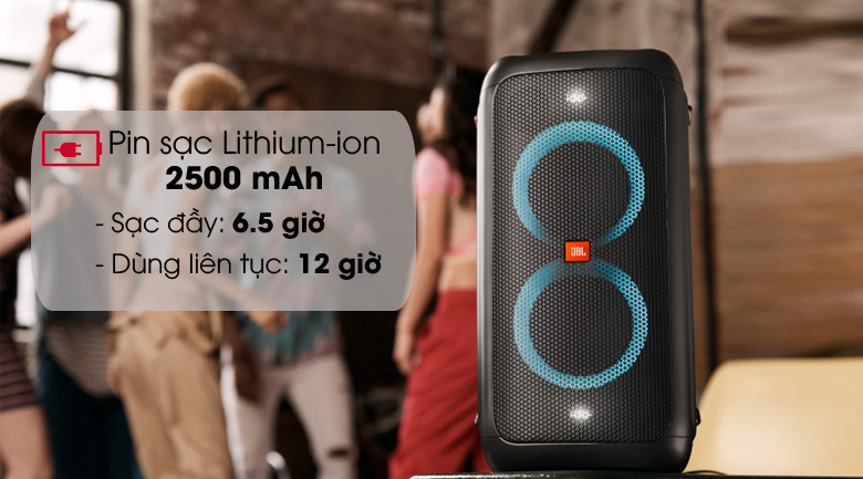 Pin khỏe - Loa Bluetooth JBL Partybox 100 Đen