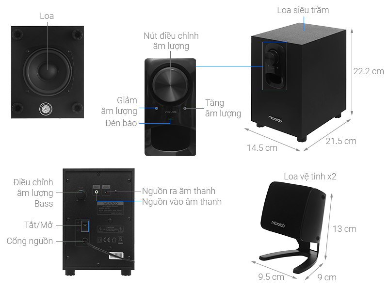 Loa vi tính Microlab M108