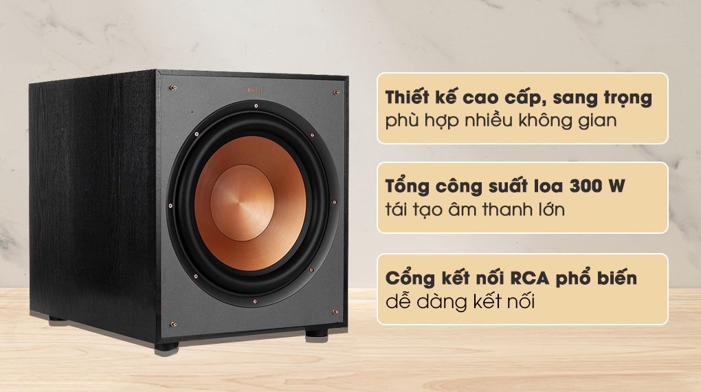Loa siêu trầm Klipsch R-100SW 300W