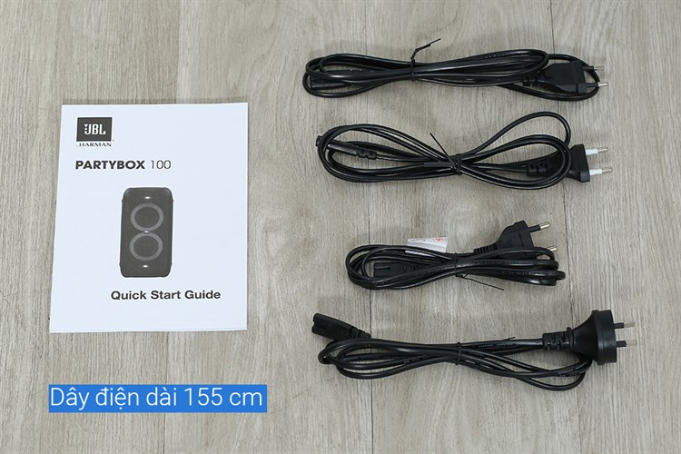 Loa Bluetooth JBL Partybox 100 Đen Màu Đen