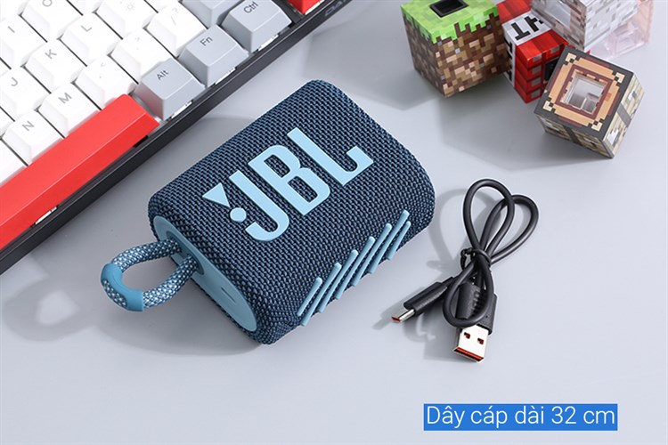 Loa Bluetooth JBL Go 3 Màu Xanh Dương