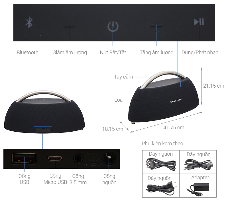 Loa Bluetooth Harman Kardon Go + Play mini