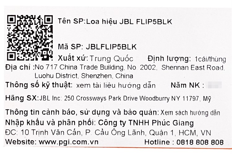 Loa Bluetooth JBL Flip 5 Màu Xanh Dương