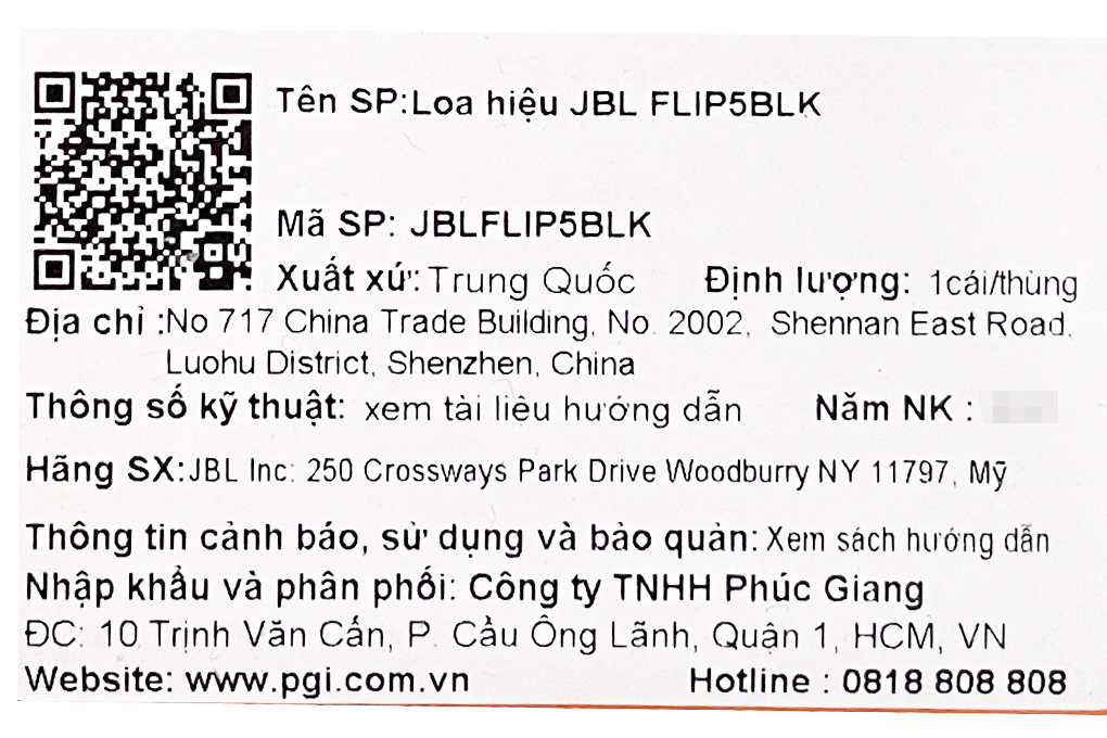 Loa Bluetooth JBL Flip 5 Màu Đen