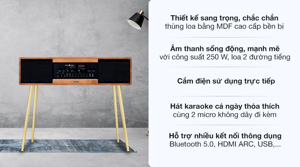 Loa điện karaoke Sumico Sound Base 80 250W