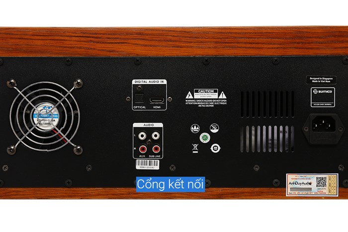 Loa điện karaoke Sumico Sound Base 80 250W Màu Đen - Vàng