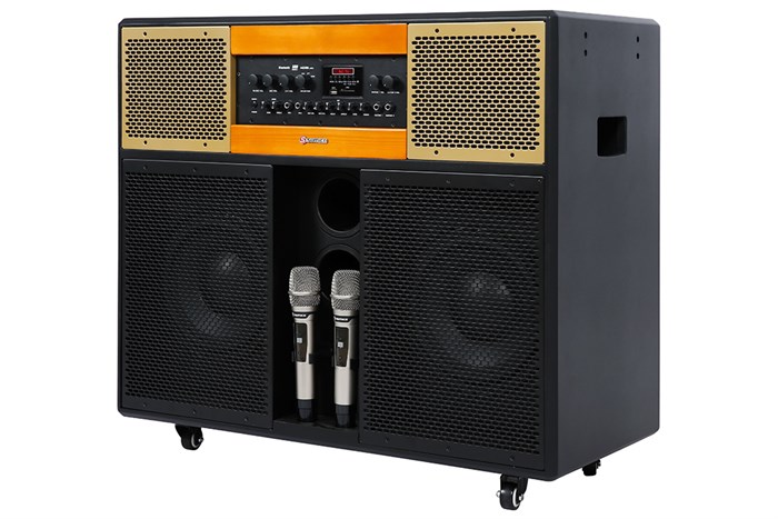 Loa điện karaoke Sumico Home Station 10 350W Màu Đen - Vàng