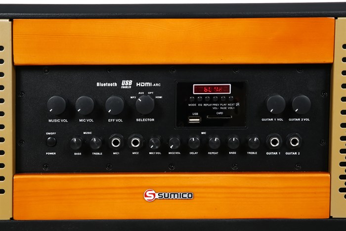 Loa điện karaoke Sumico Home Station 10 350W Màu Đen - Vàng