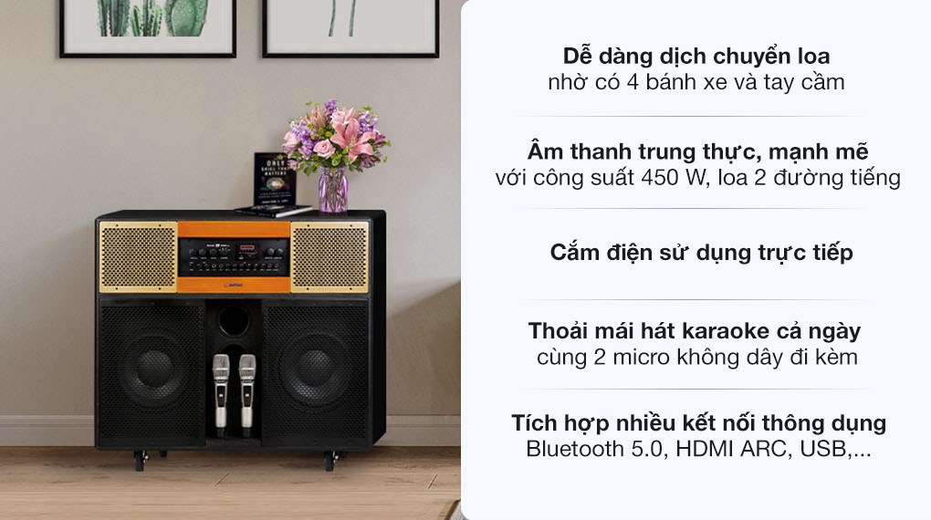 Loa điện karaoke Sumico Home Station 12 450W