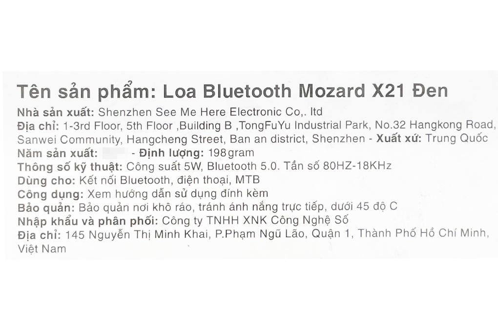 Loa Bluetooth Mozard X21