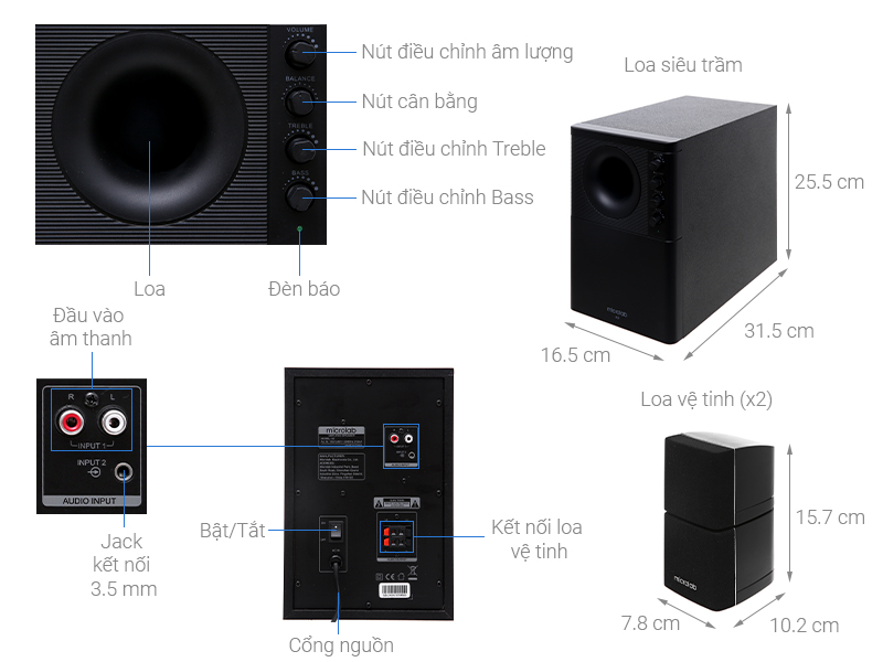 Loa vi tính Microlab X2