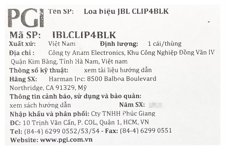 Loa Bluetooth JBL Clip 4 Màu Đen