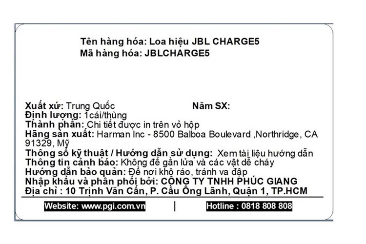 Loa Bluetooth JBL Charge 5 Màu Đỏ