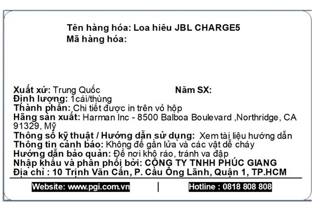 Loa Bluetooth JBL Charge 5 Màu Xanh lá