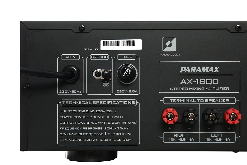 Siêu thị amply Karaoke Paramax AX-1800
