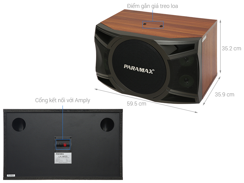 Cặp loa karaoke Paramax LX-1800 600W