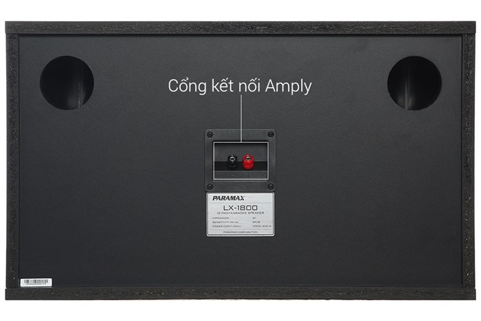 Cặp loa karaoke Paramax LX-1800 600W Màu Đen - Vàng đồng