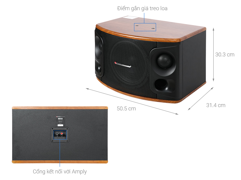 Cặp loa karaoke Boston Acoustics MD510 400W