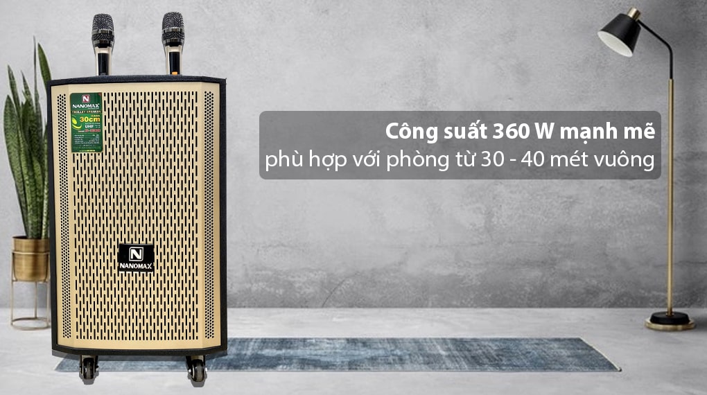 Loa Kéo Karaoke Nanomax S-800 - Công suất