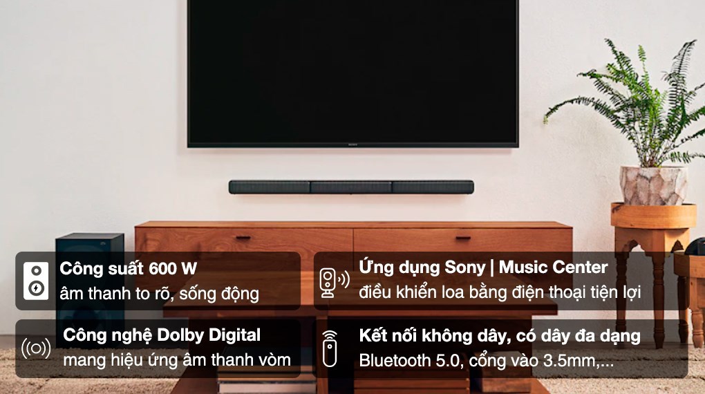 Bộ loa thanh Sony HT-S40R 600W