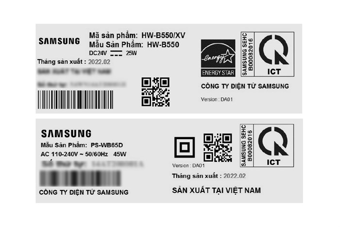 Bộ loa thanh Samsung HW-B550 410W Màu Đen