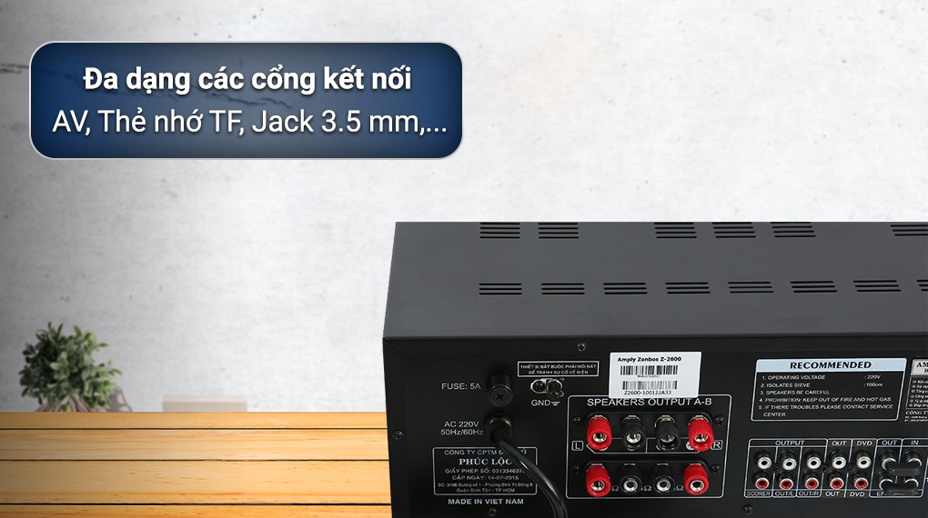 Amply Zenbos Z-2600 500W