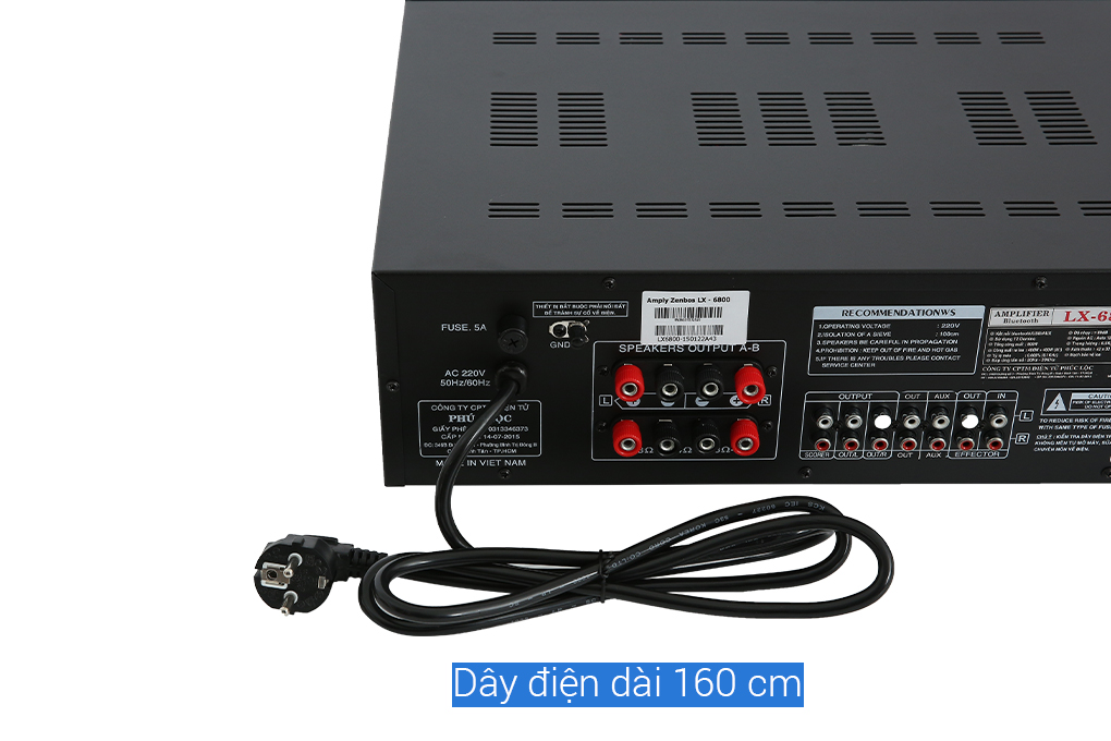 Amply Zenbos LX-6800 800W Màu Đen