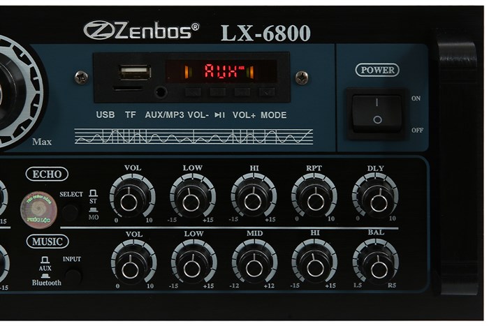 Amply Zenbos LX-6800 800W Màu Đen