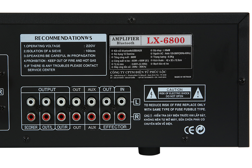 Amply Zenbos LX-6800 800W Màu Đen