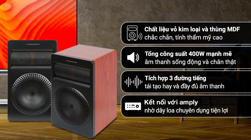 Cặp loa karaoke Boston Acoustics MD208 400W