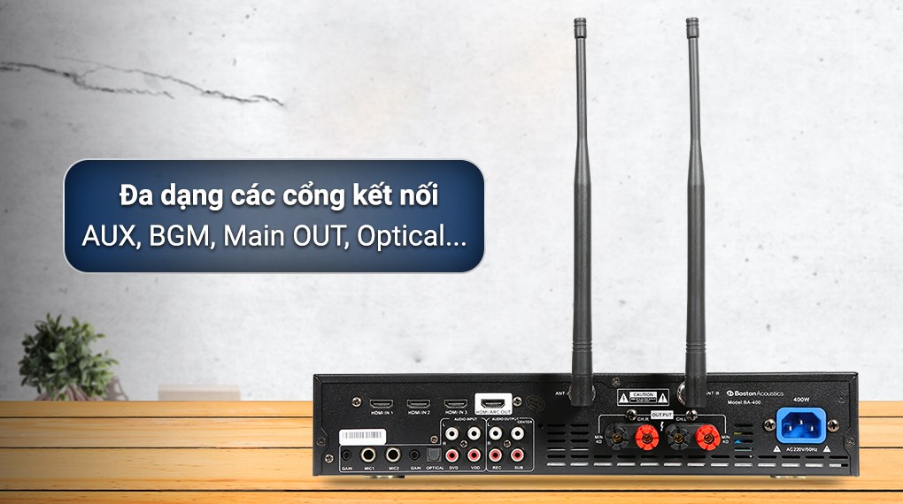 Amply Boston Acoustics BA400 800W