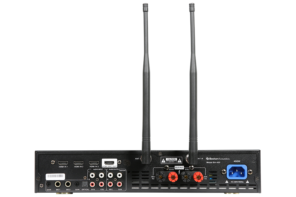 Amply Boston Acoustics BA400 800W Màu Đen