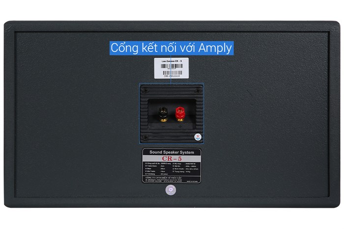 Cặp loa karaoke Zenbos CR-5 300W Màu Đen - Xám