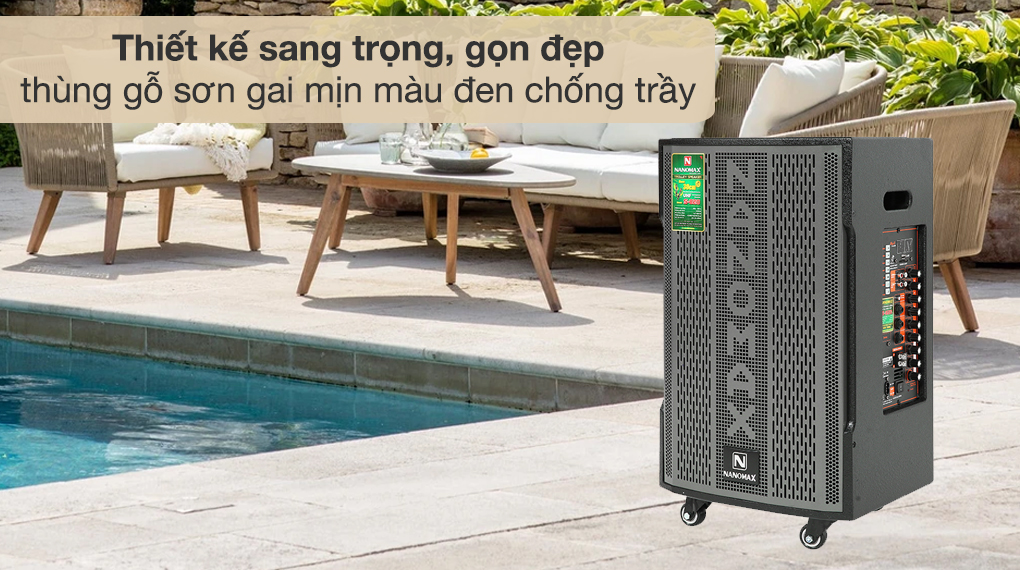 Loa kéo Karaoke Nanomax S-820 - Thiết kế