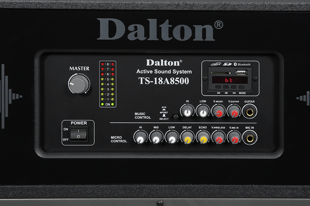 Loa điện karaoke Dalton TS-18A8500 3000W Màu Đen