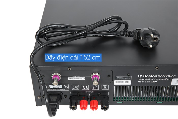 Amply Boston Acoustics BA2250 600W Màu Đen