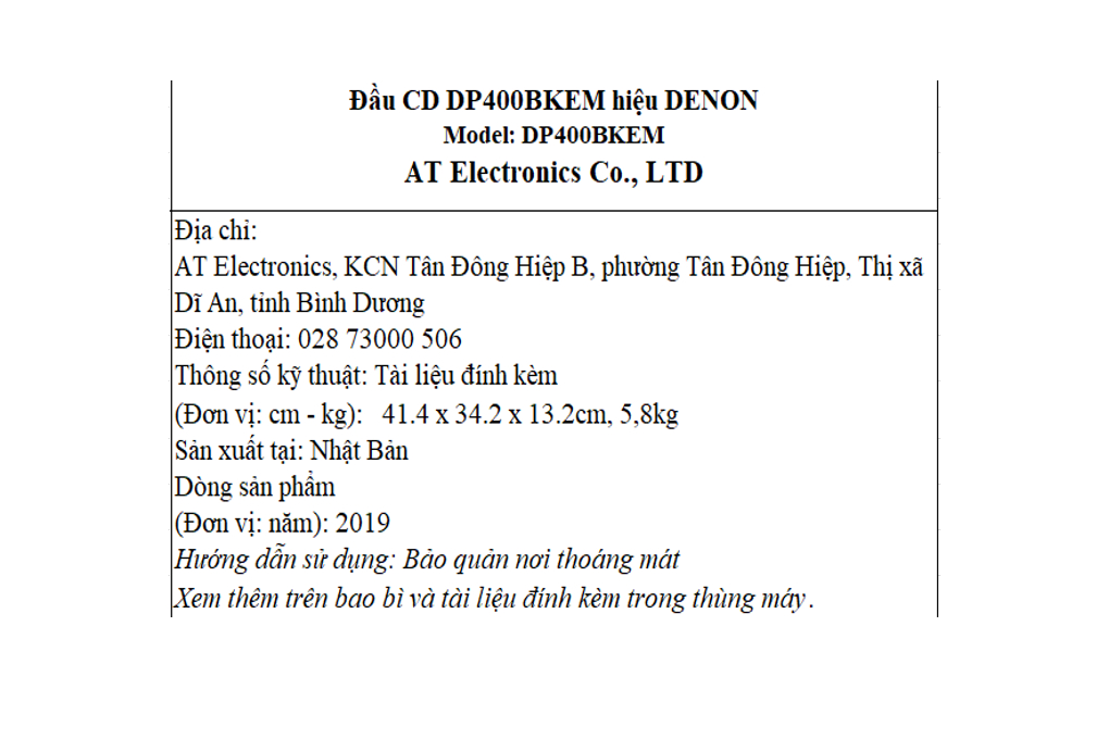 Đầu phát đĩa than Denon DP400BKEM Màu Đen