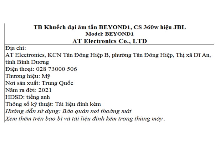 Amply JBL BEYOND1 360W Màu Đen