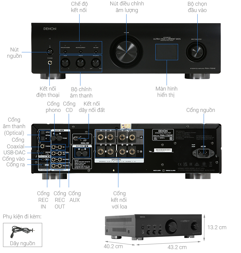 Amply Denon PMA1700HNEBKE2 140W