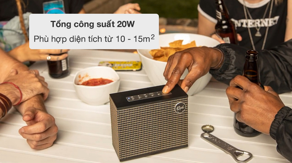 Loa Klipsch Heritage Groove Matte Black - Tổng công suất 20W, phù hợp diện tích căn phòng 10 - 15 m2