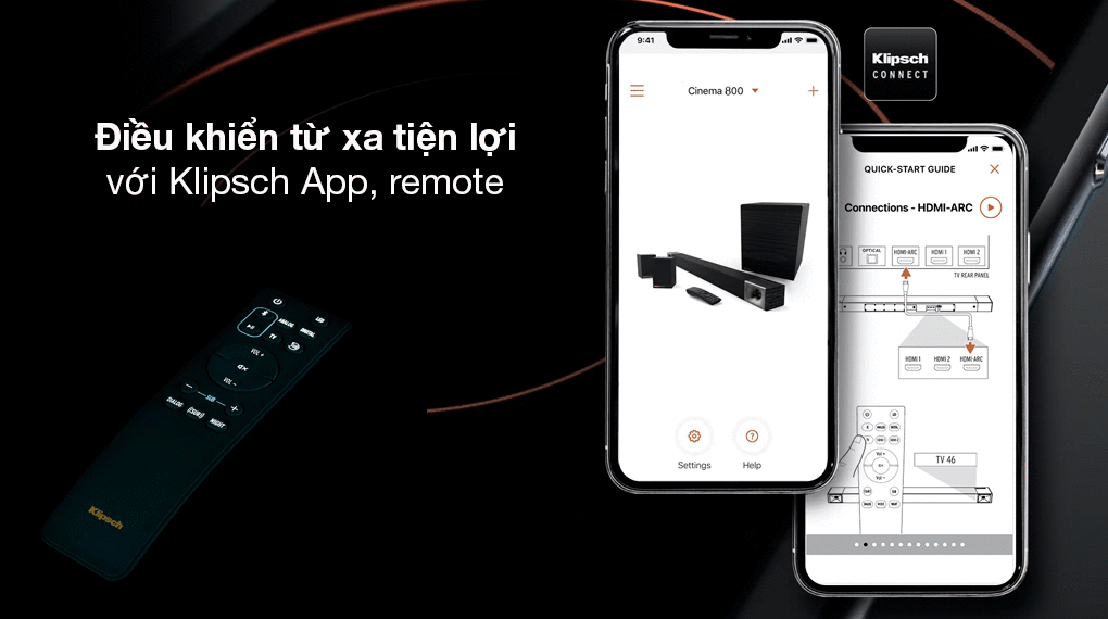 Bộ loa thanh Klipsch Cinema 800 800W