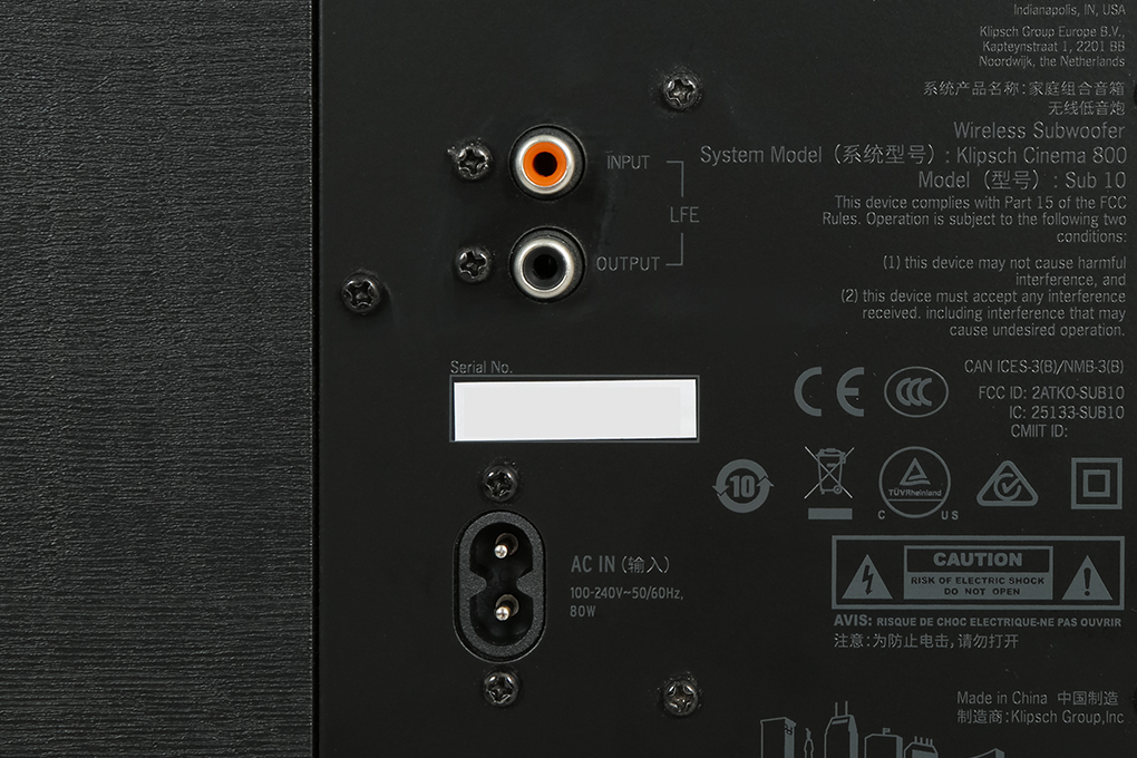 Bộ loa thanh Klipsch Cinema 800 800W Màu Đen