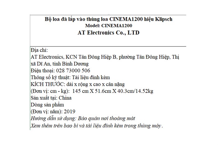 Bộ loa thanh Klipsch Cinema 1200 1200W Màu Đen - nâu